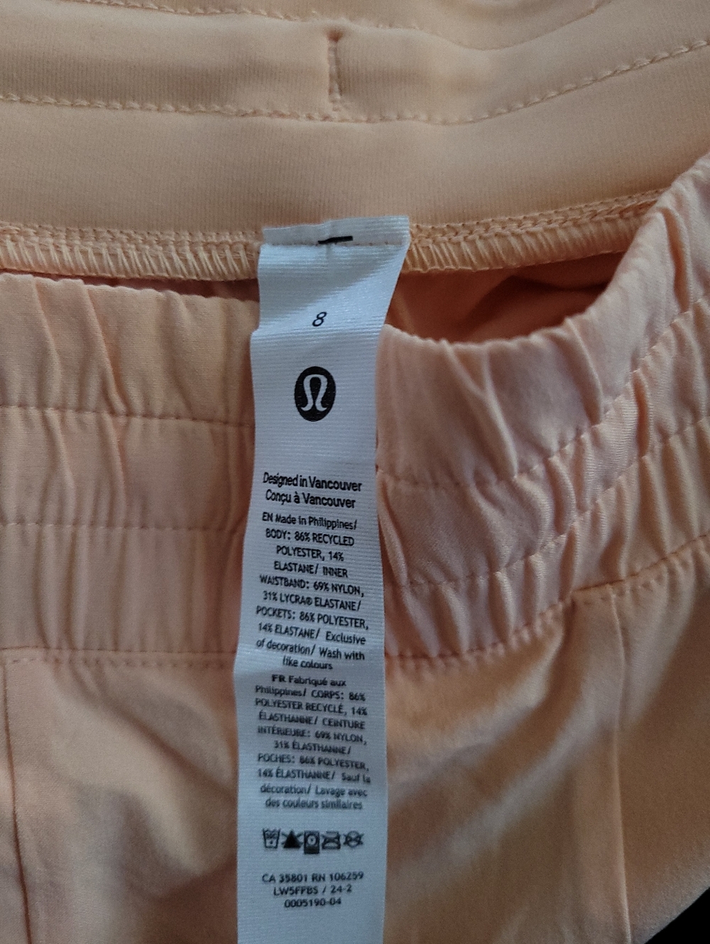 Lululemon Swift Mid-Rise Wide-Leg Pant In Peach Bellini Sz 8 - Picture 2 of 8